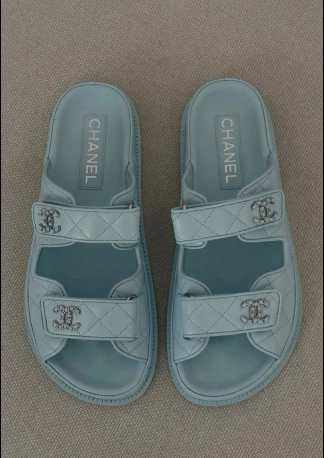 Baby blue sandals in stock