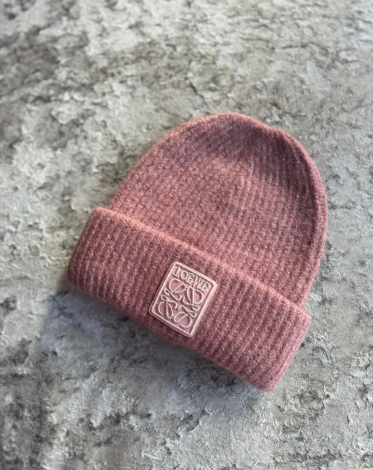 Pink beanie in stock