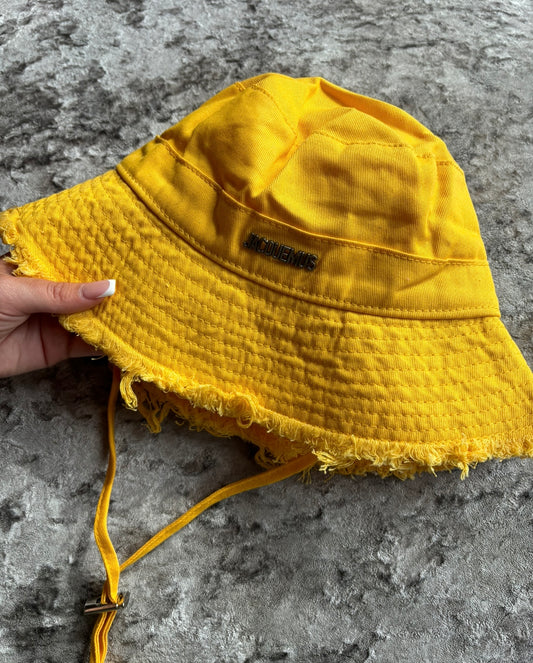 Yellow bucket hat