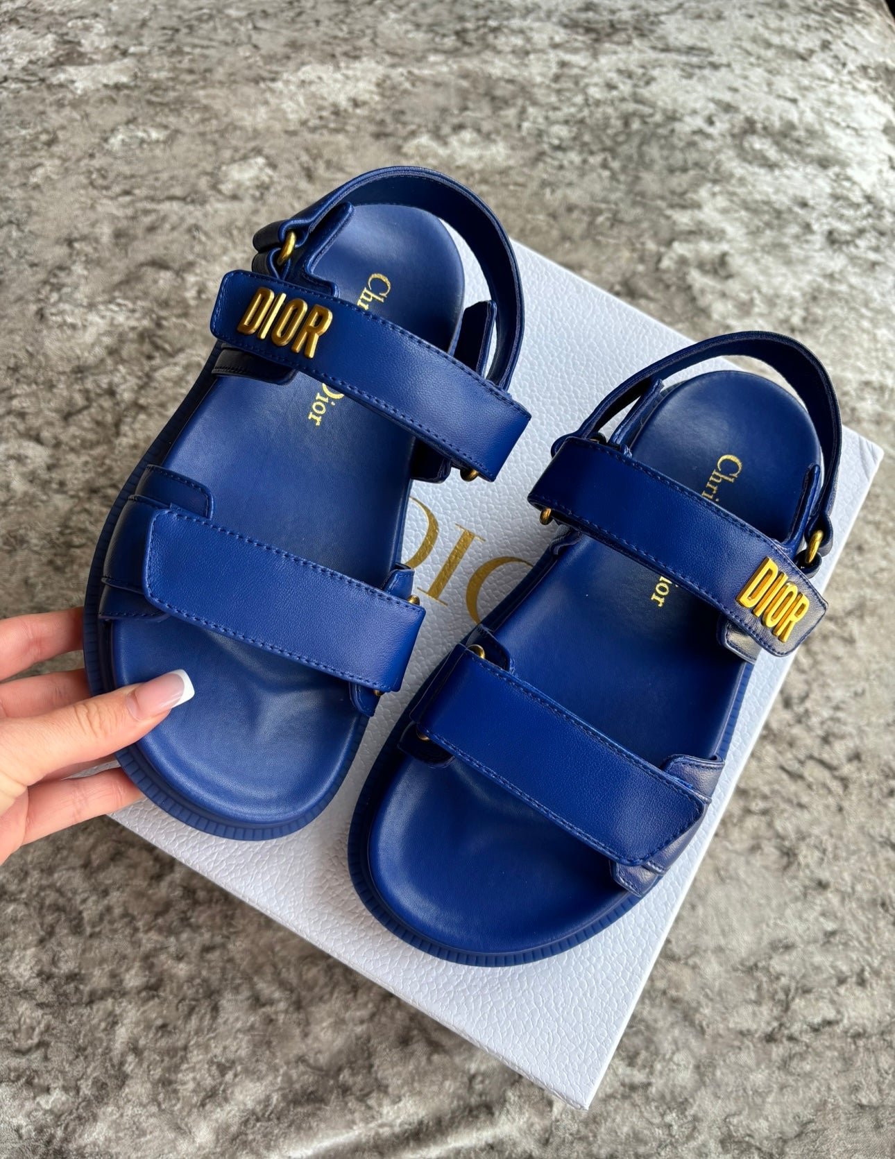 Royal blue sandals