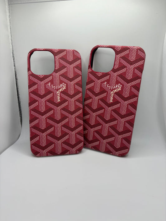 Burgandy red phone case