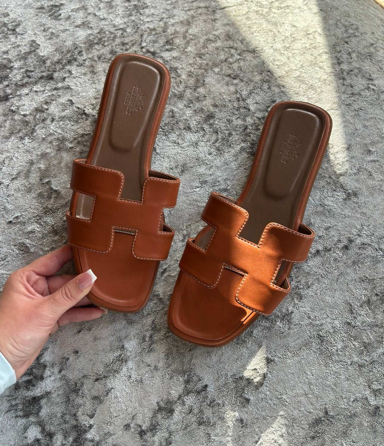 Tan sandals