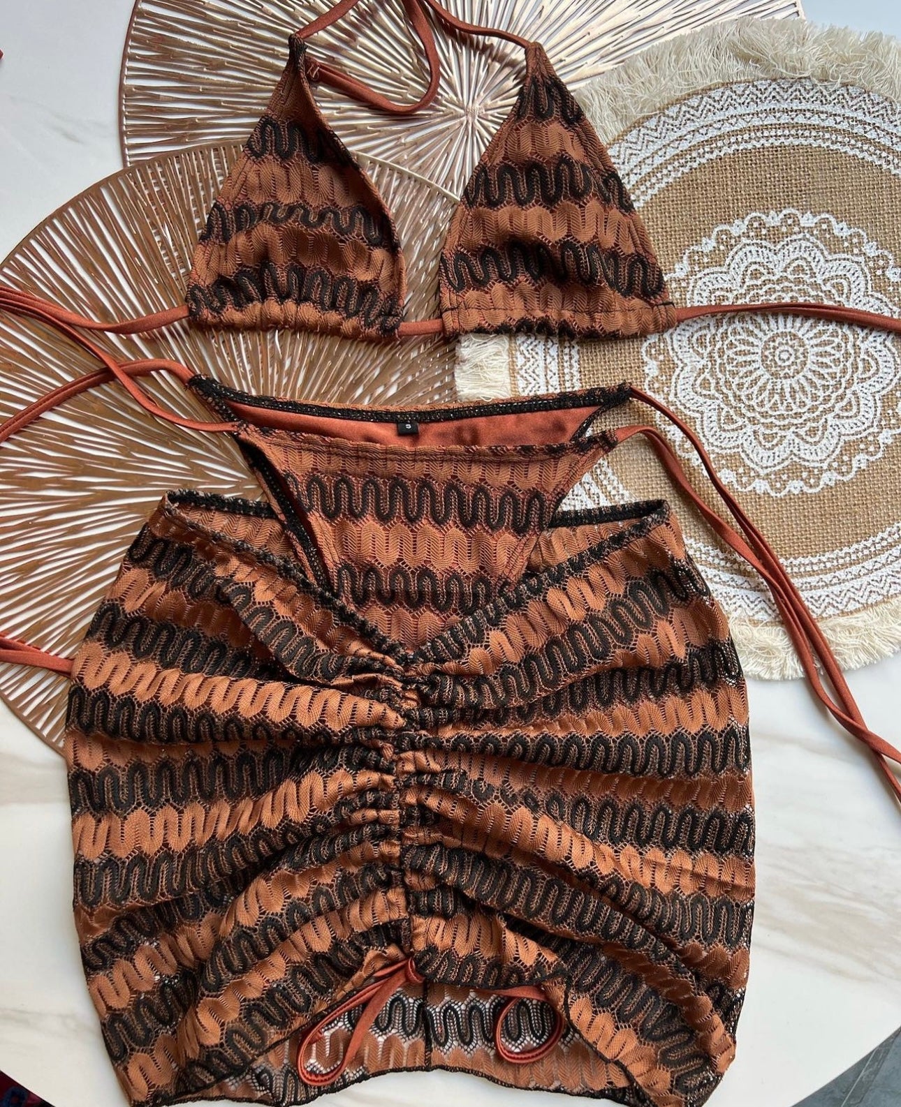 Brown Ibiza 3 piece set