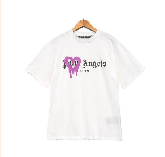 White & purple T’shirt