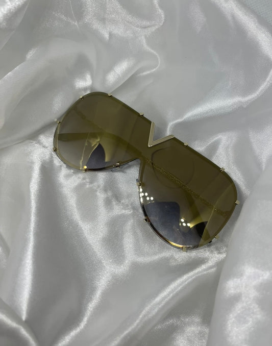 Gold tint sunglasses