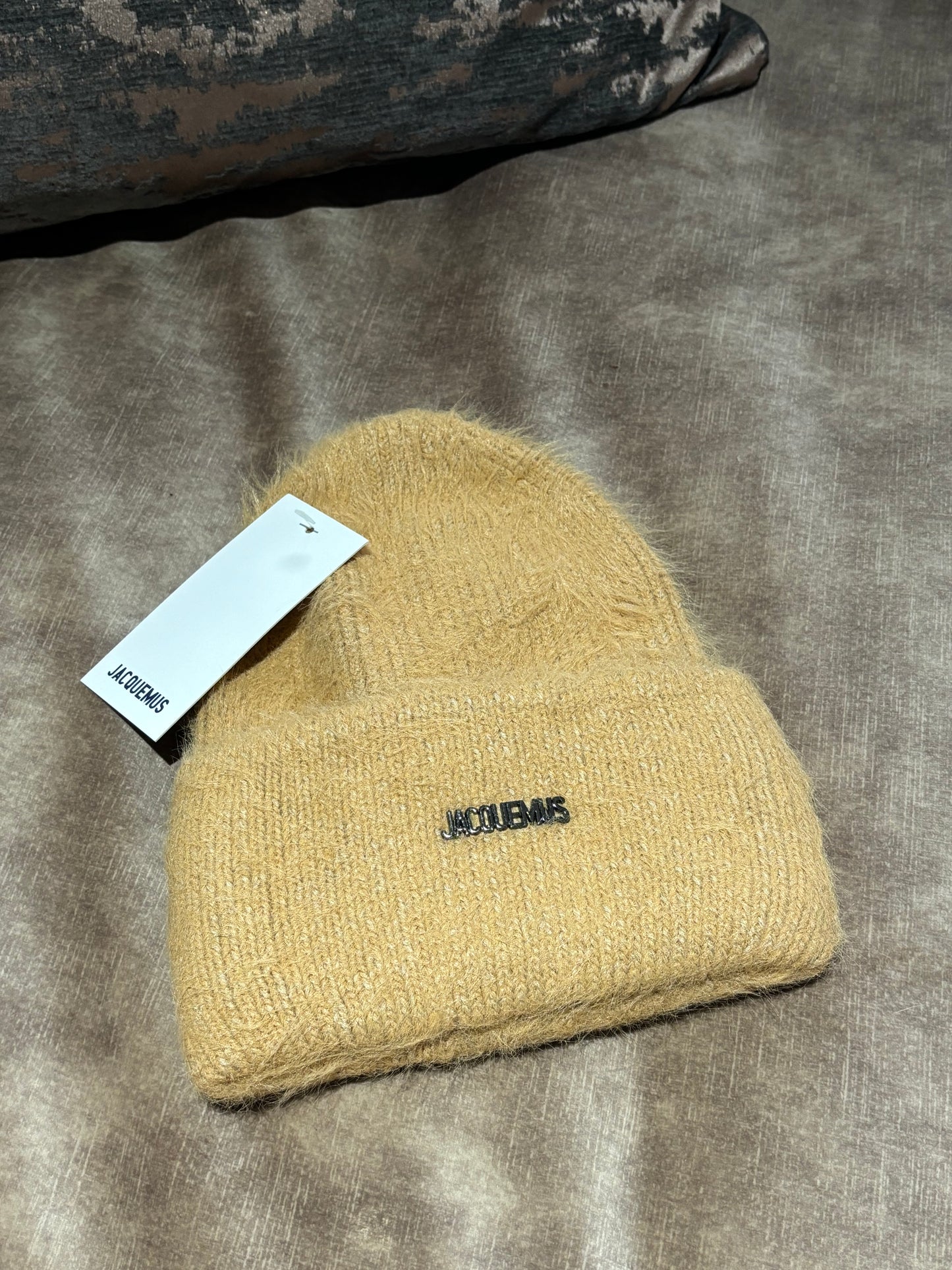 Beige beanie