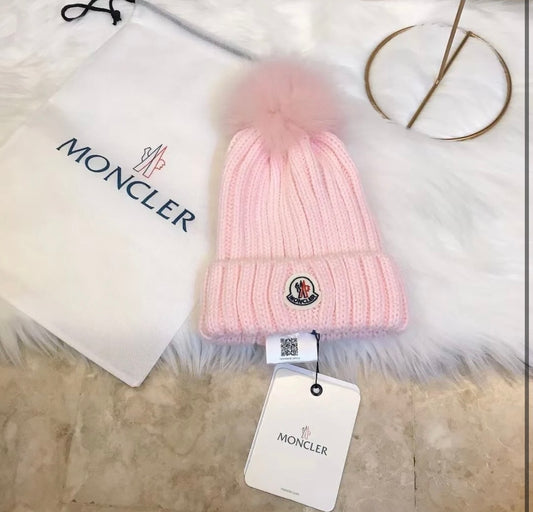 Pink Pom Pom hat