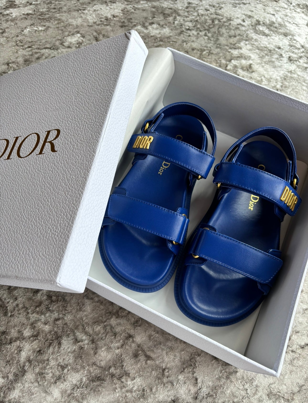 Royal blue sandals