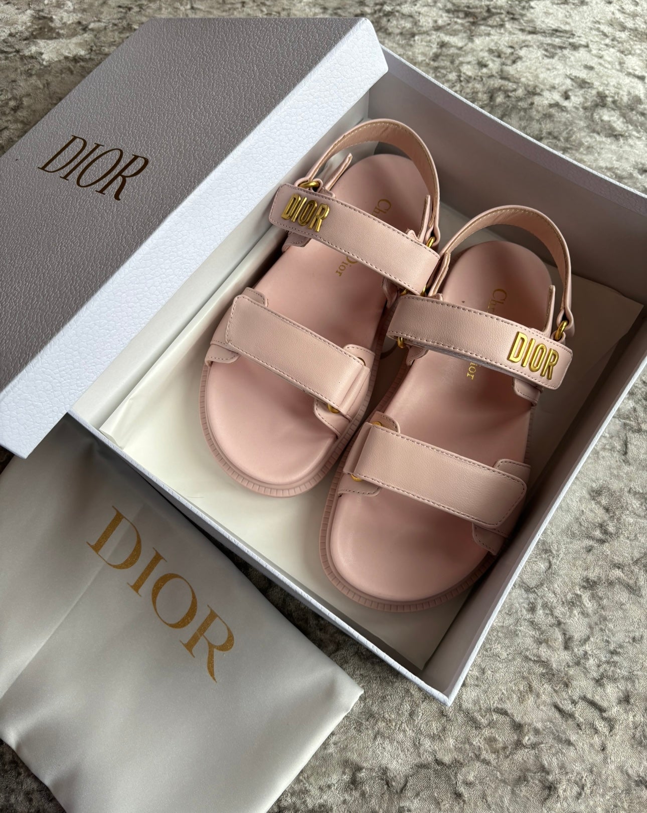 Baby pink sandals