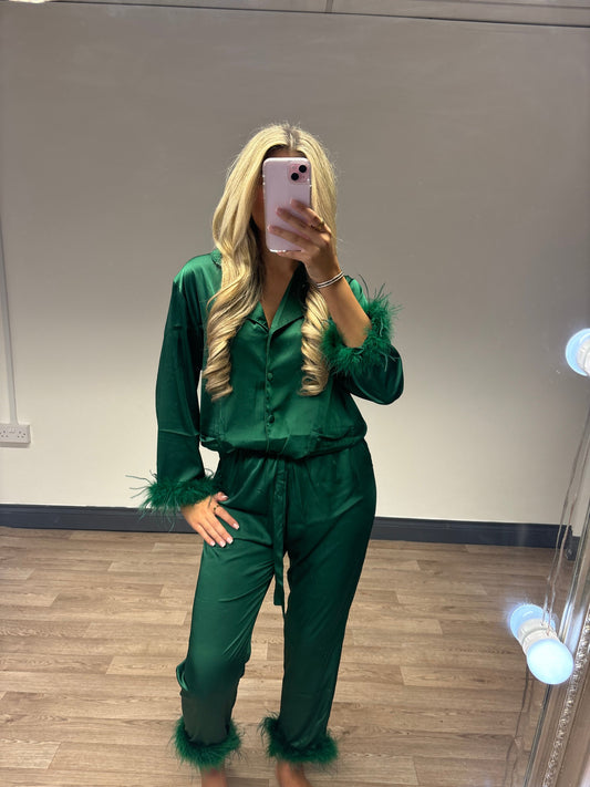 Green Feather Pyjamas