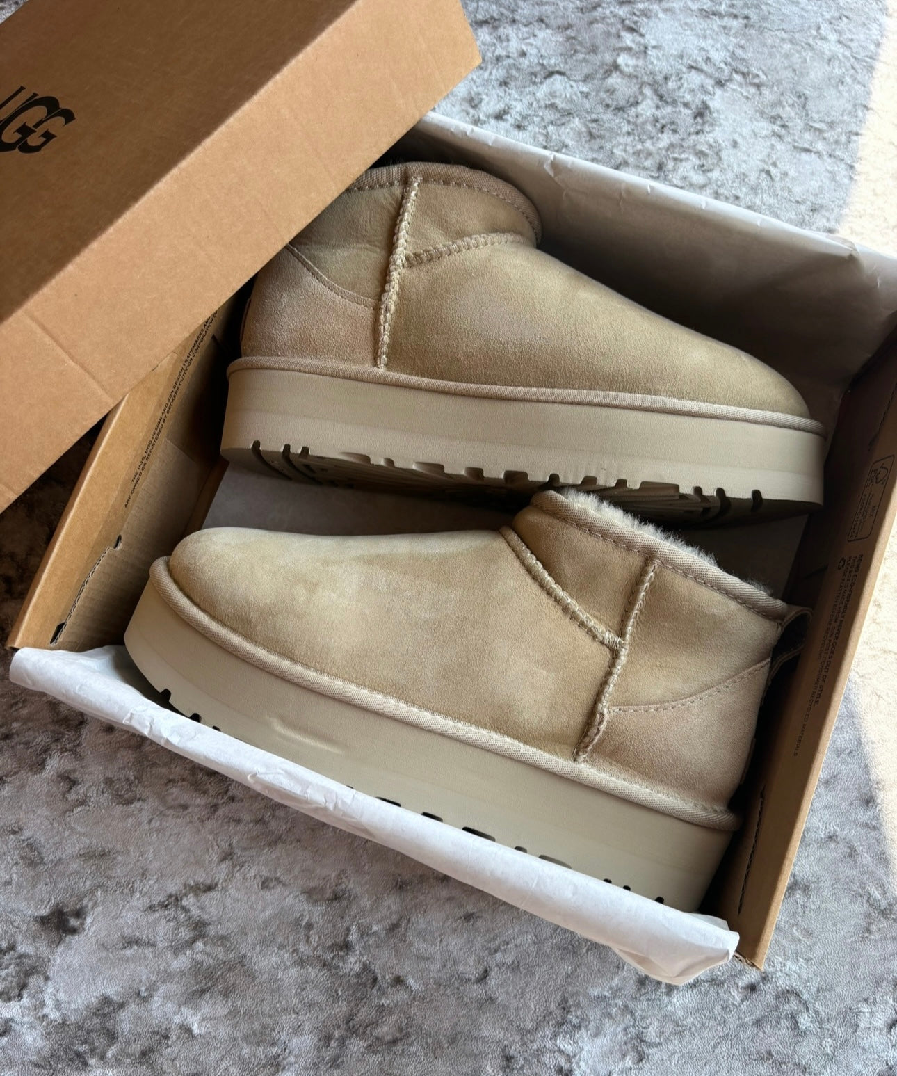 Beige mid platforms