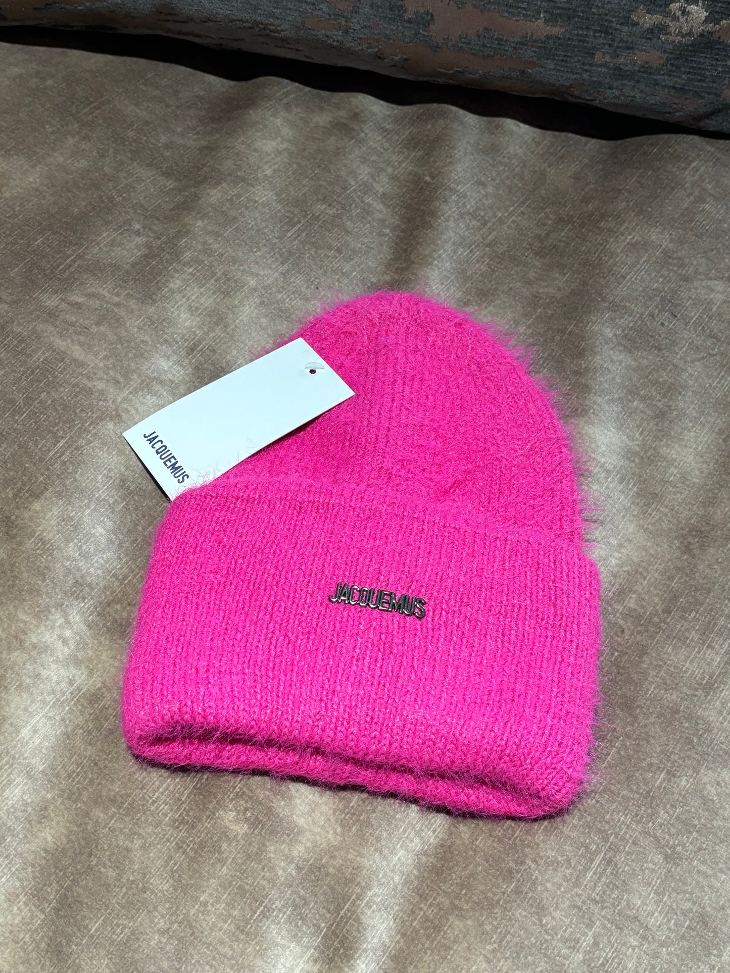 Hot pink beanie