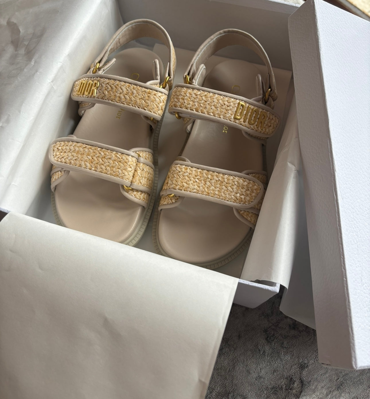 Light beige sandals