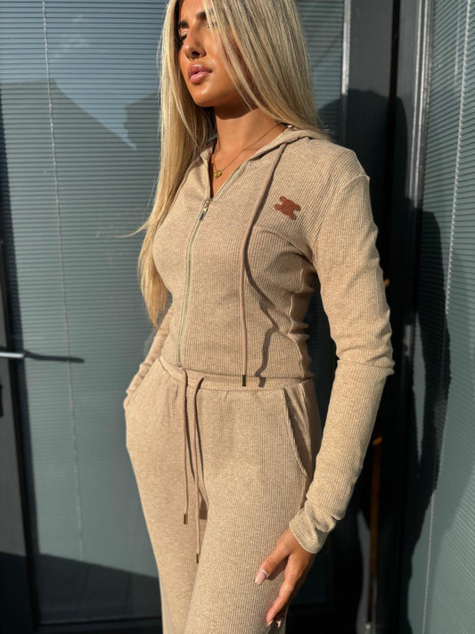 Beige tracksuit