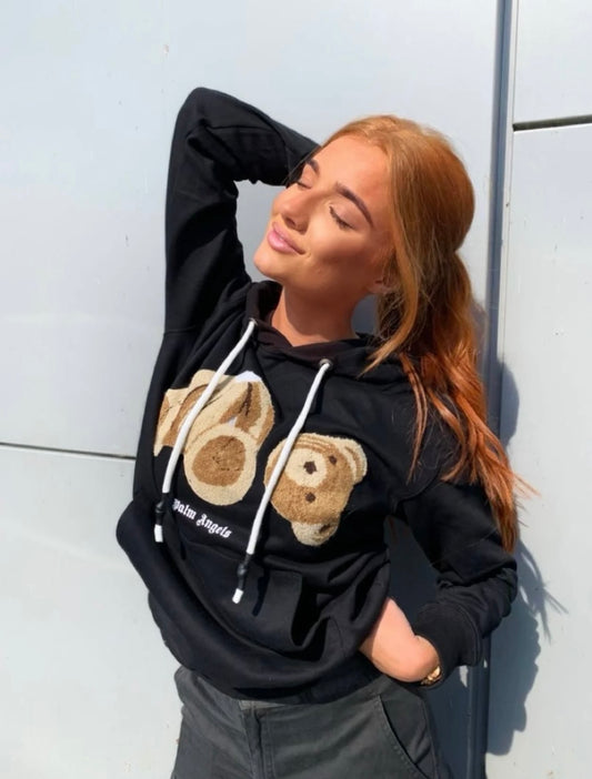 Black teddy hoodie