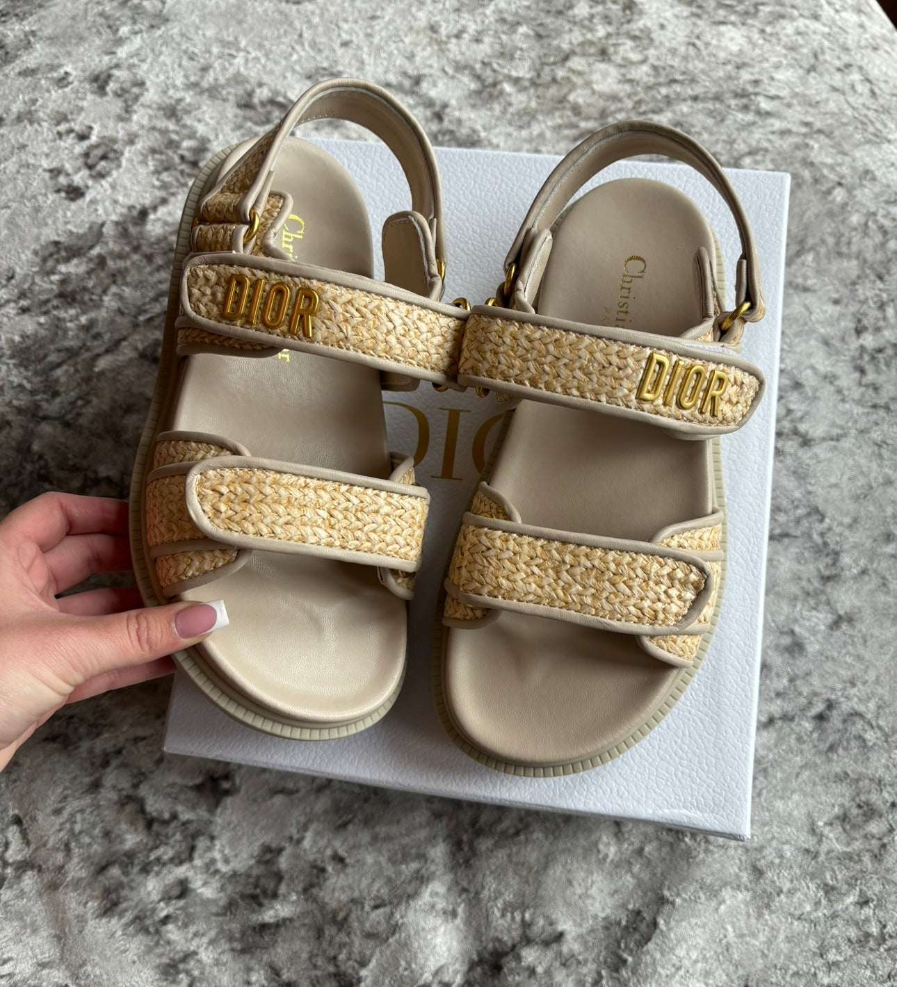 Light beige sandals