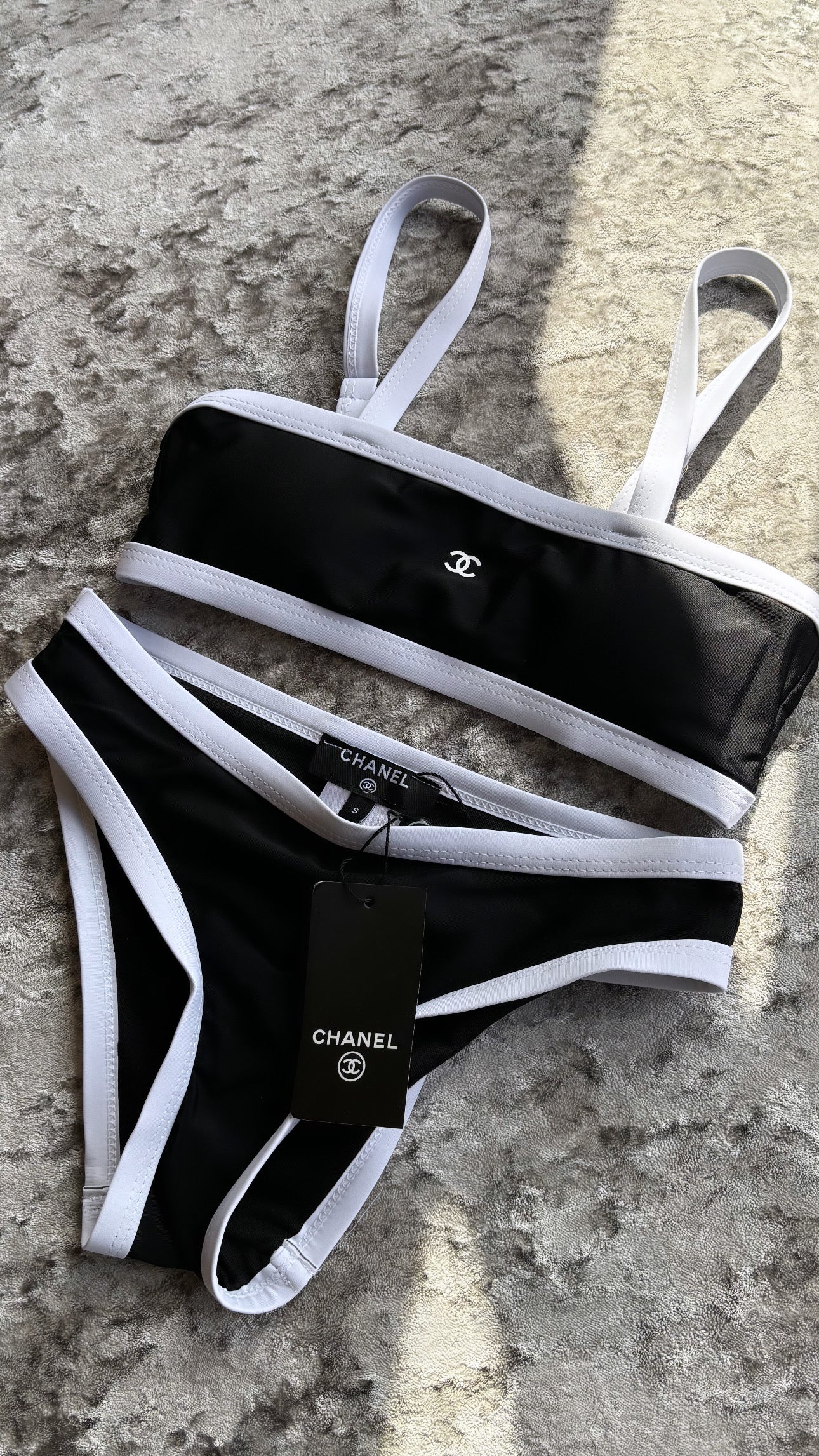 Black & white bikini