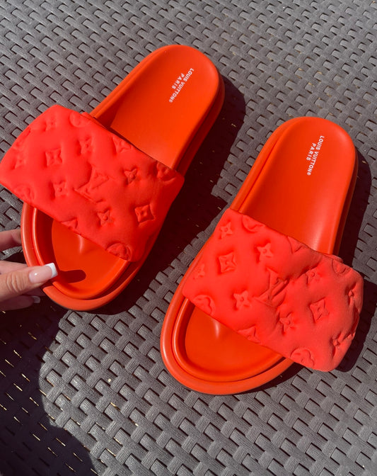 Neon orange sliders