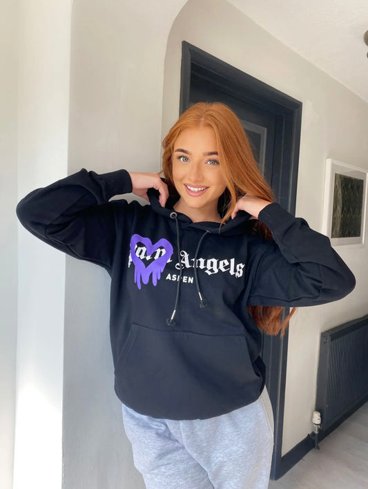 Black & purple hoodie