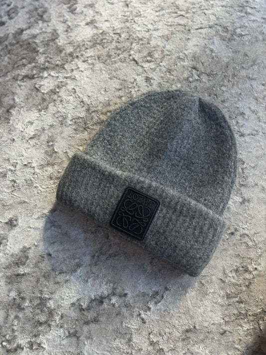 Grey & black beanie