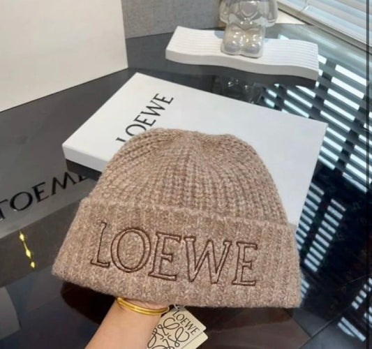 Brown beanie hat