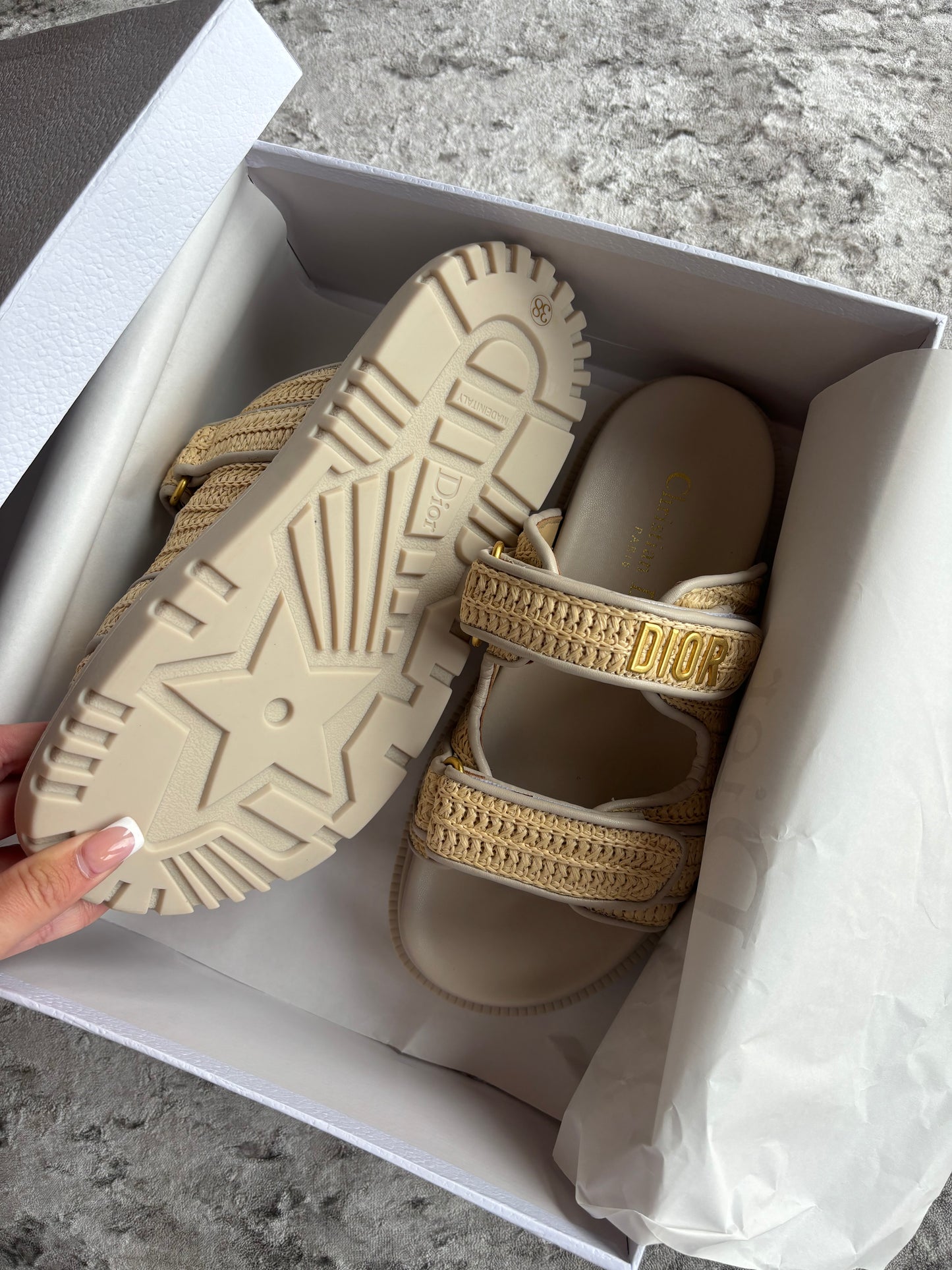 Beige sandals