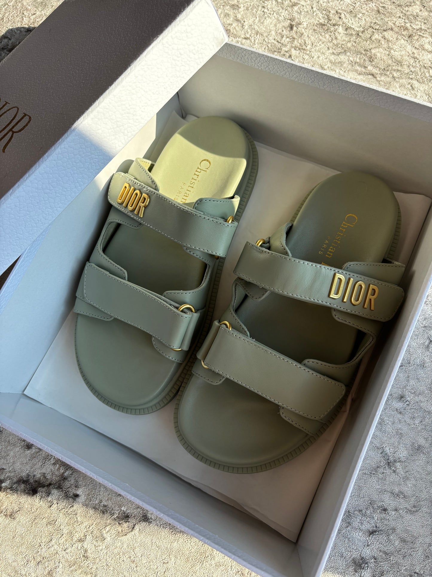 Sage green slides