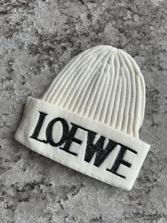 Cream beanie