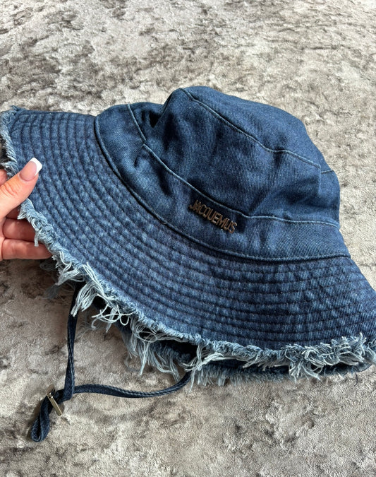 Blue denim bucket hat