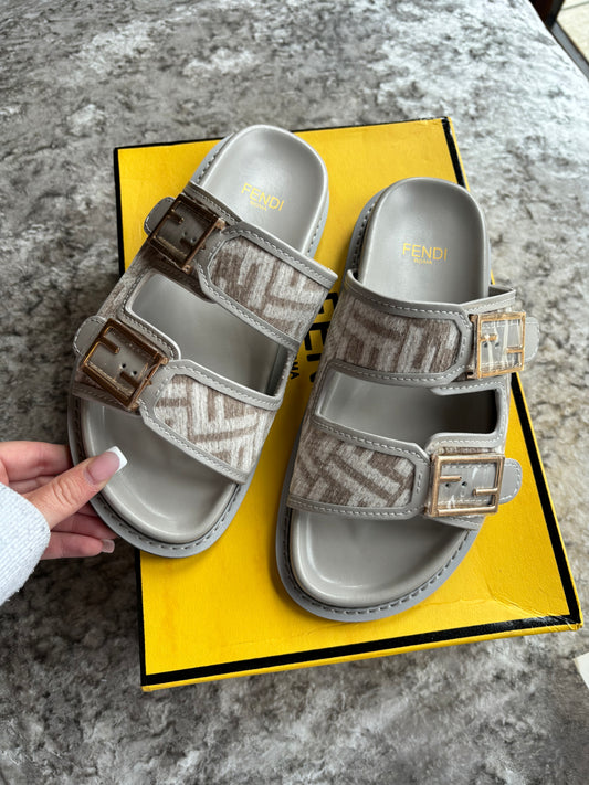 Dove grey sandals