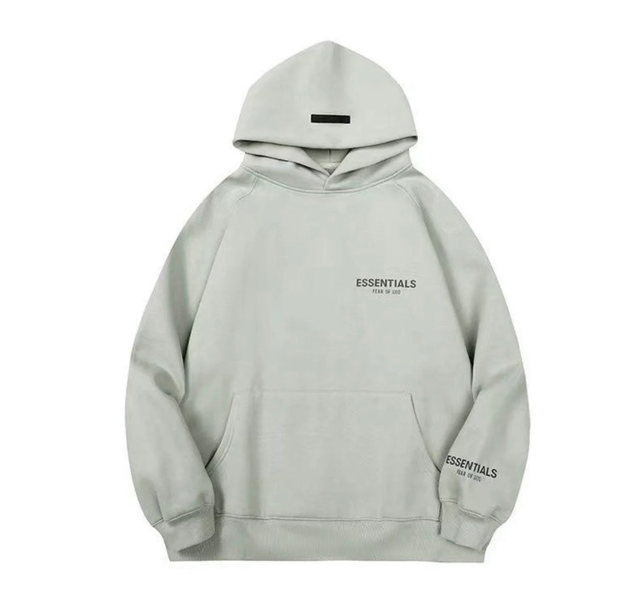 Light green E hoodie