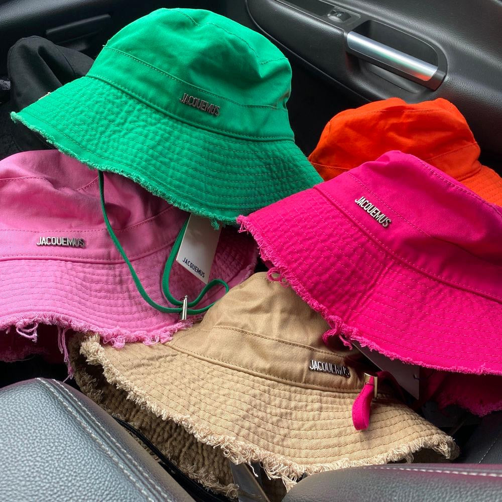 Hot pink bucket hat