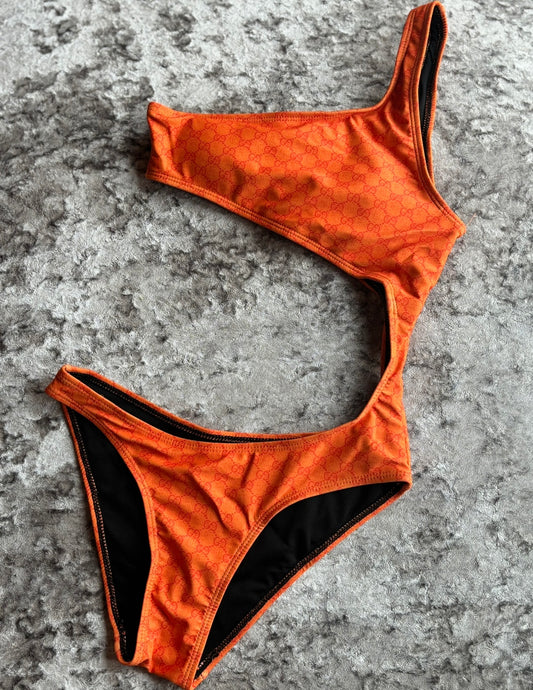 Orange swimsuit