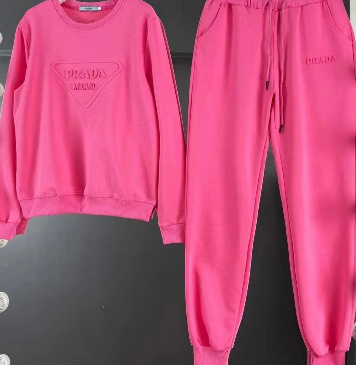 Pink tracksuit