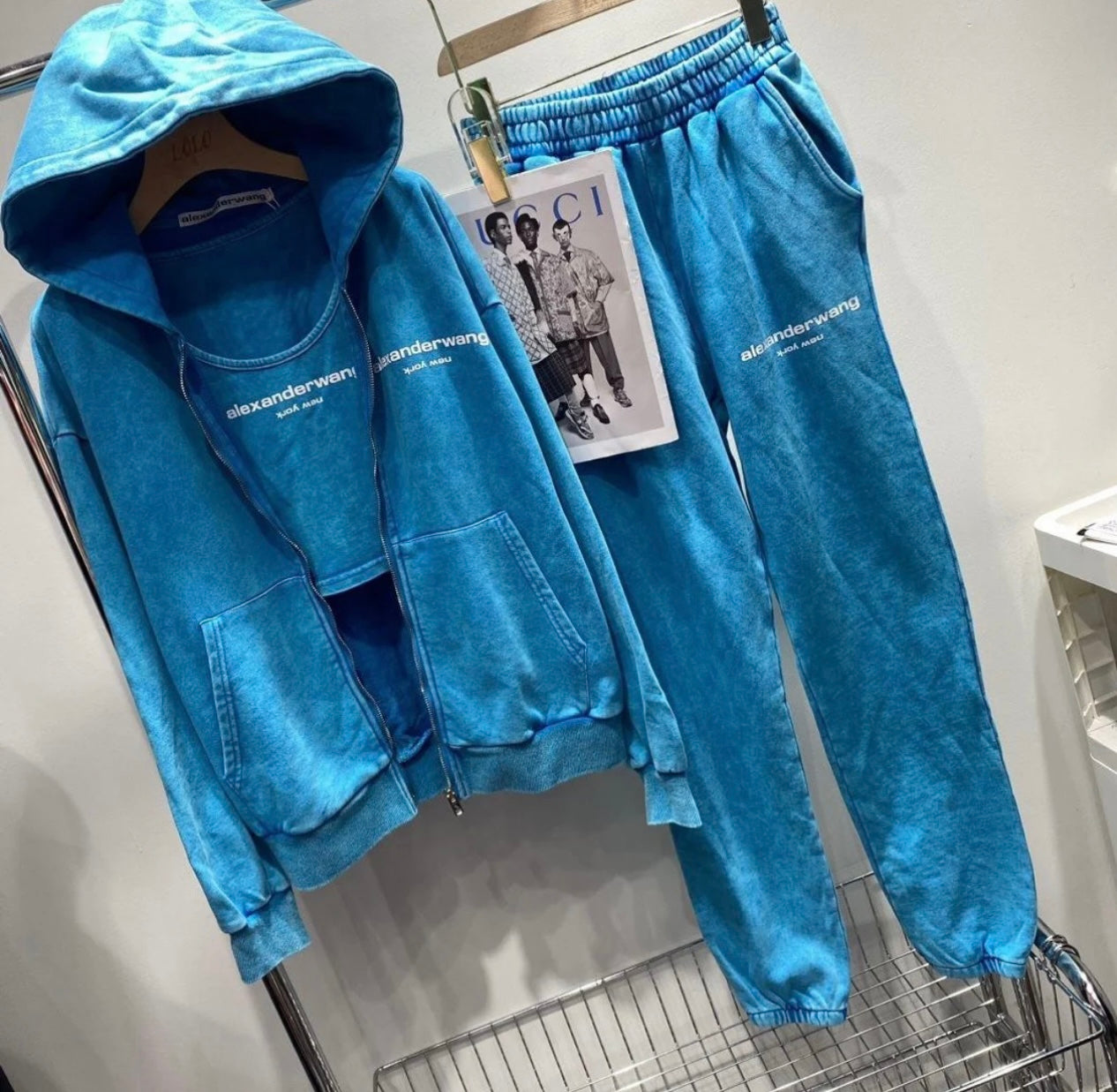 Blue 3 piece tracksuit