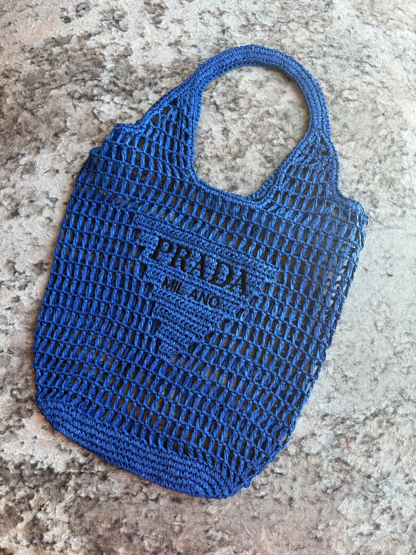 Royal blue beach bag