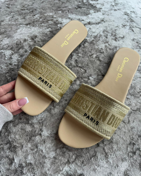 Gold sandals