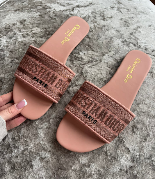 Blush pink sandals