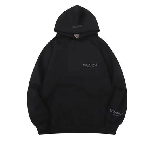 Black E hoodie