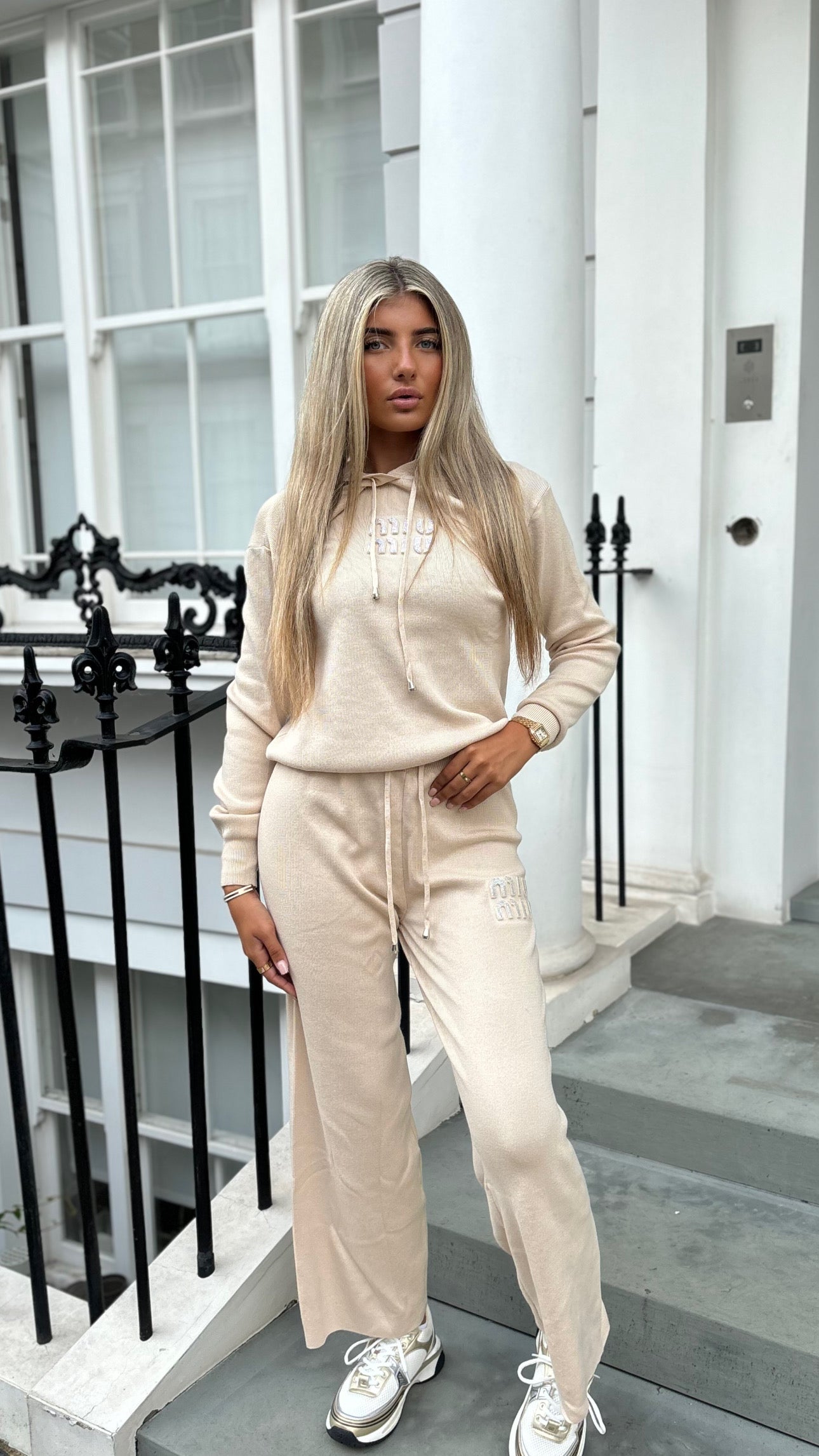 Beige tracksuit