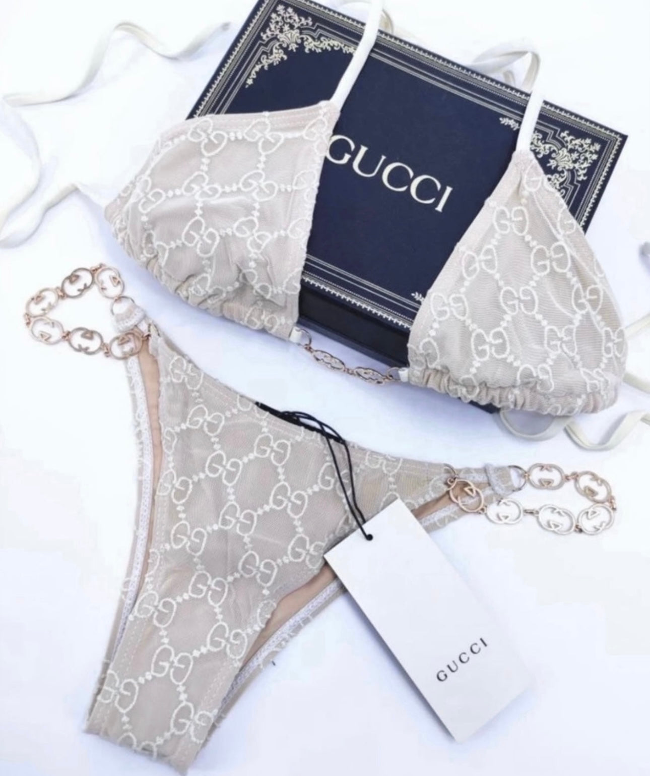 White blush bikini in stock