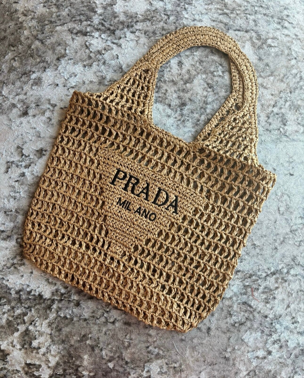 Brown beach bag in stock