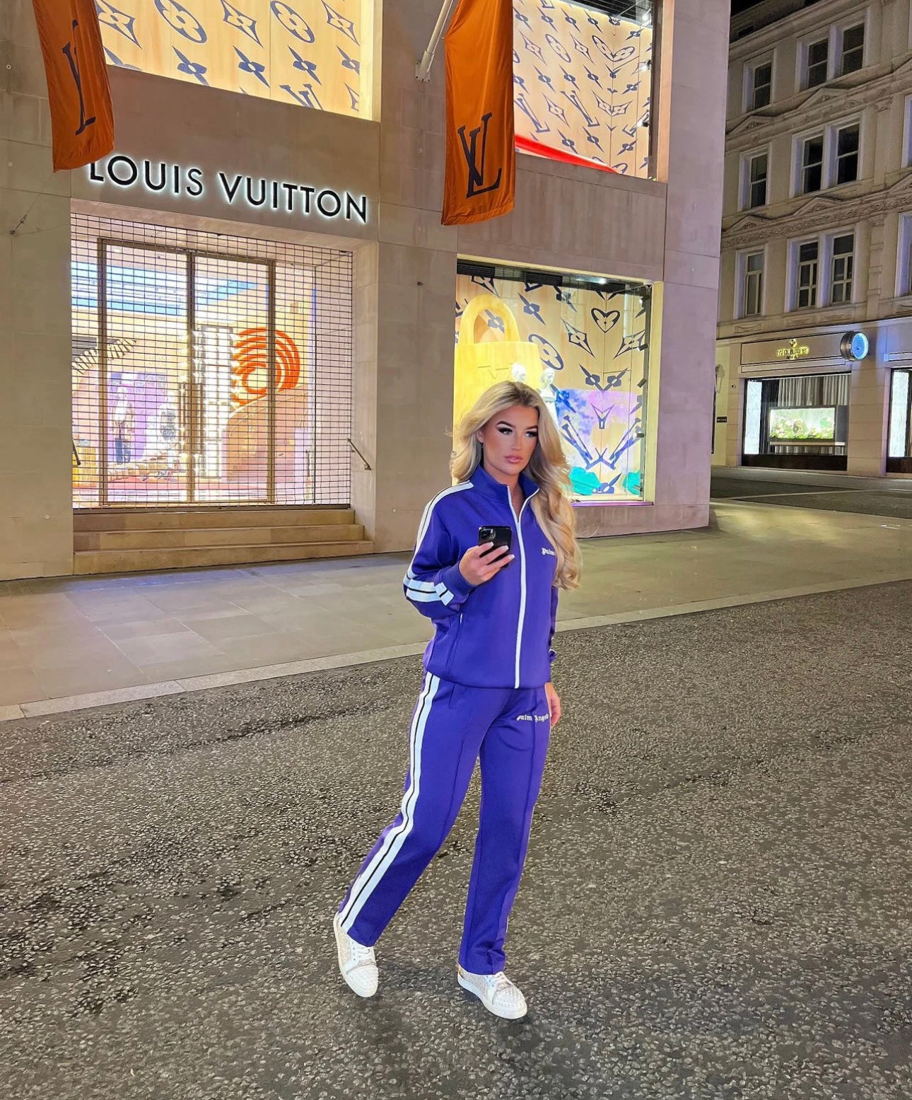 Purple tracksuit