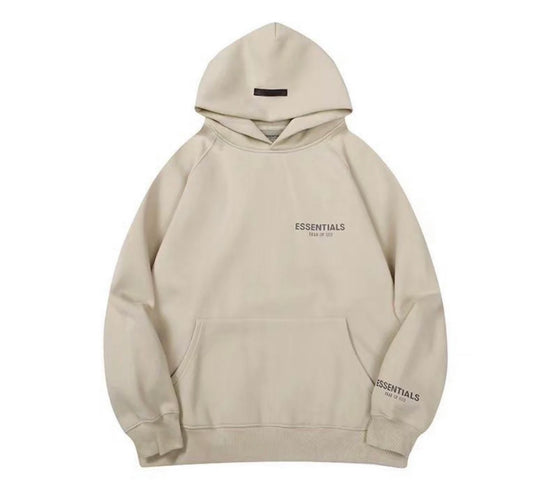 Beige E hoodie