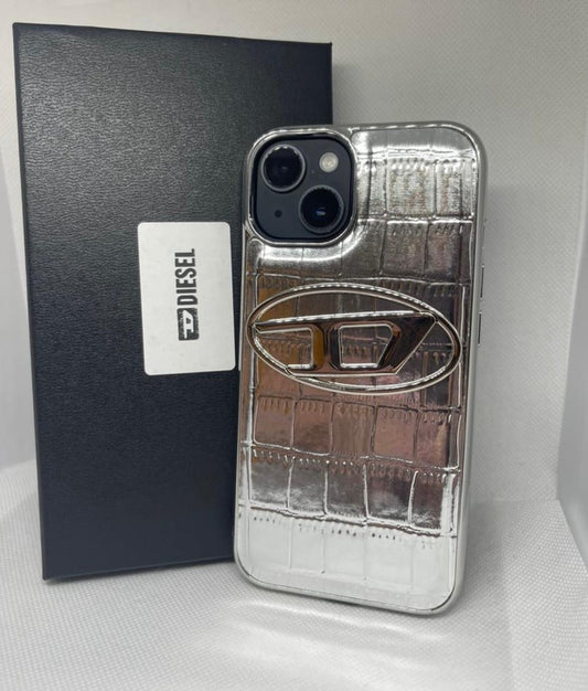 Silver phone case